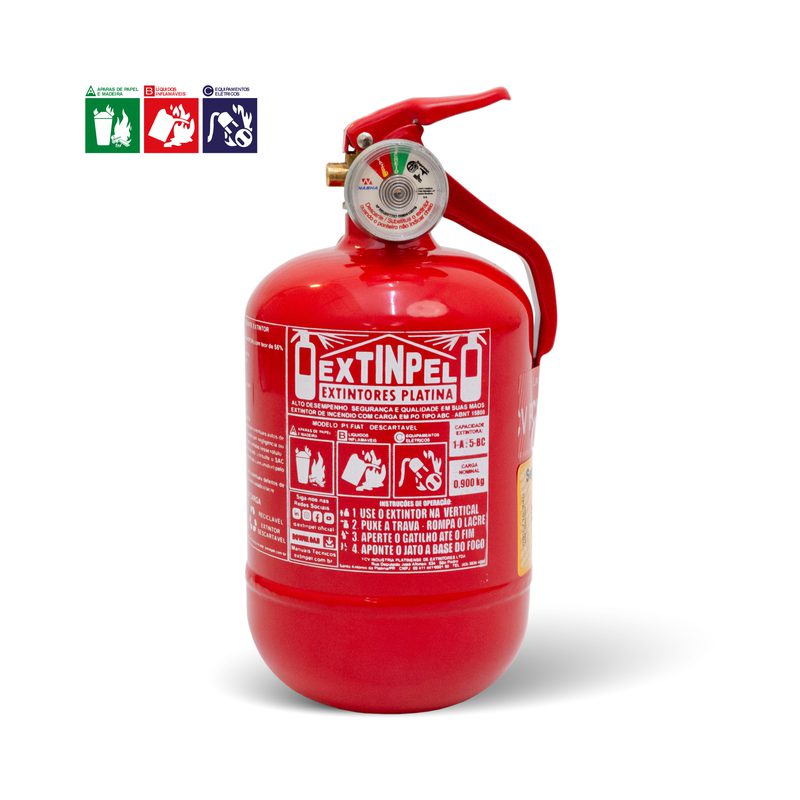 Extintor ABC 0,900 kg – Compacto